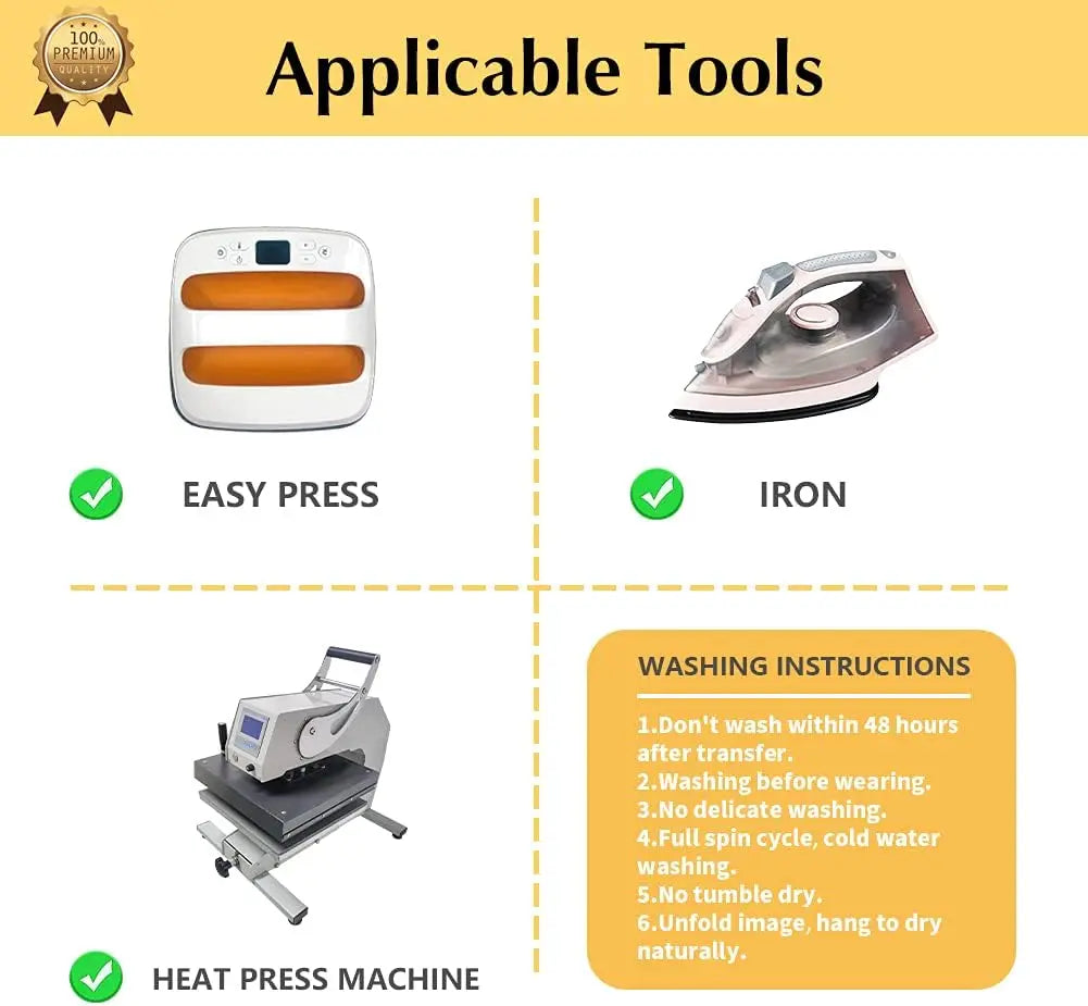ESHANG Iron on Heat Transfer Paper for T Shirts (5Sheets A4 ）Printable HTV Heat Transfer Vinyl for Inkjet & Laserjet  Printer