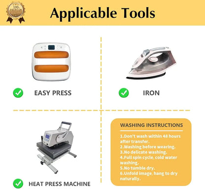 ESHANG Iron on Heat Transfer Paper for T Shirts (5Sheets A4 ）Printable HTV Heat Transfer Vinyl for Inkjet & Laserjet  Printer