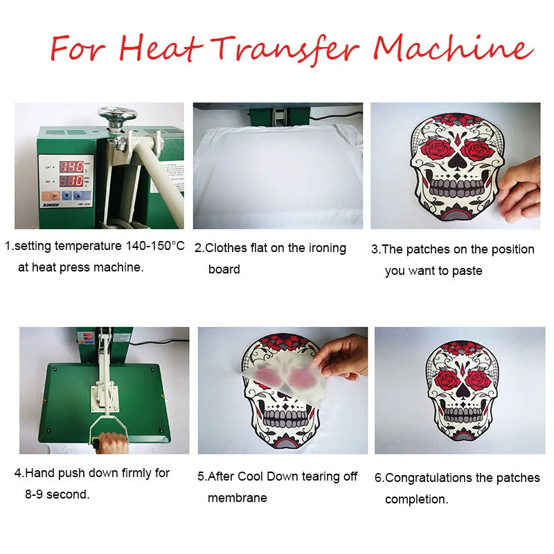 Heat Transfer Stickers For Clothing Shoes Heat Transfer Stickers Or Clothing Men's and Women's Hoodies DIYT Shirt Jacket Patches