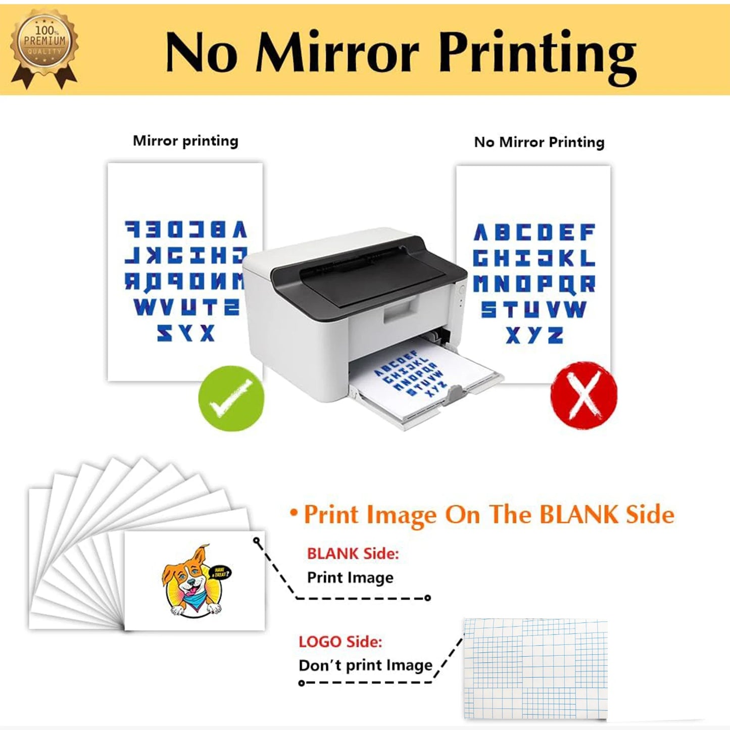 ESHANG Iron on Heat Transfer Paper for T Shirts (5Sheets A4 ）Printable HTV Heat Transfer Vinyl for Inkjet & Laserjet  Printer