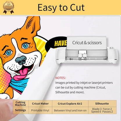 ESHANG Iron on Heat Transfer Paper for T Shirts (5Sheets A4 ）Printable HTV Heat Transfer Vinyl for Inkjet & Laserjet  Printer