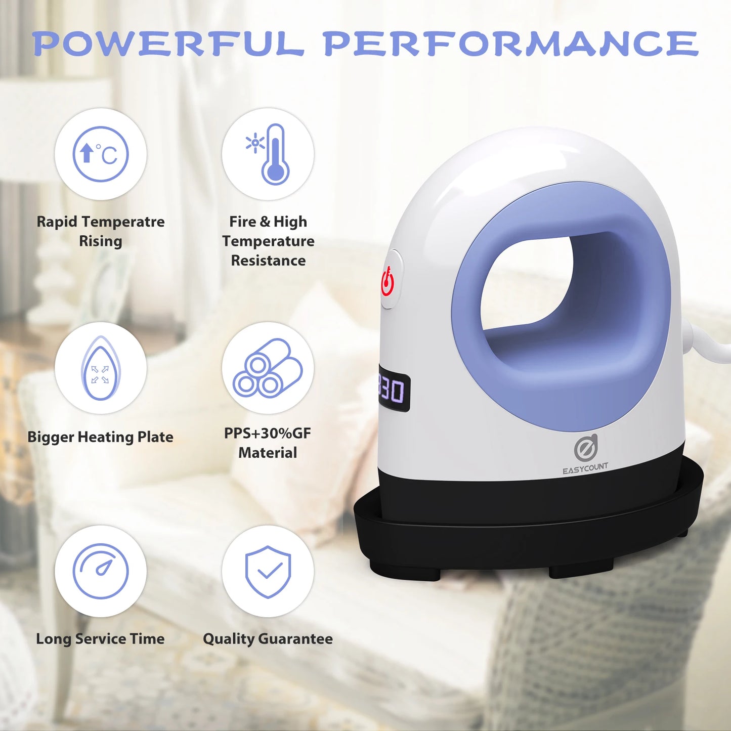 MiniA Heat Press Mini Heat Press Machine for T Shirts, Hats, Heating Transfer Projects,14 Levels Temperature Setting